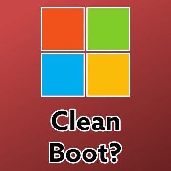 Clean Boot Windows