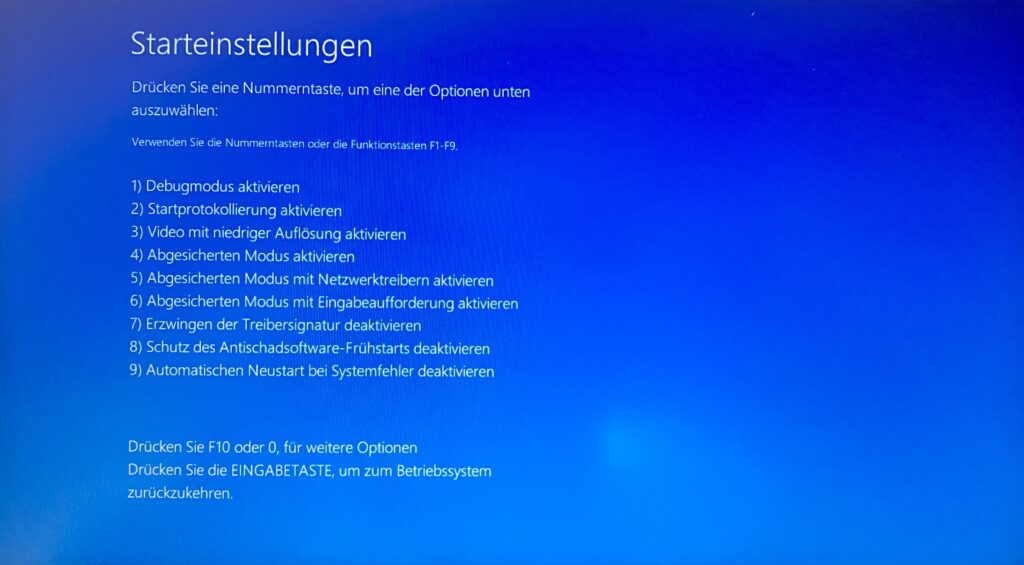 Abgesicherter Modus Windows