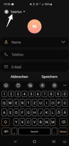 android kontakte speicher festlegen